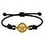 Versace Bracciale in pelle intrecciata Medusa