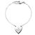 Gucci Bracciale Trademark con pendente a cuore in argento