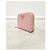Prada Hellrosa Saffiano Kartenetui mit goldenem Metalllogo Pink - Ansicht 2