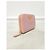 Prada Hellrosa Saffiano Kartenetui mit goldenem Metalllogo Pink - Ansicht 3