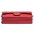 Chanel Borsa a tracolla con patta CC Logo Happy in scamosciato e velluto con cuciture Rosso - vista 7