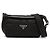 Saffiano Borsa Bike in Nylon Trapuntato Prada con Patch Logo Triangolo Nero - vista 2