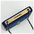 Chanel Borsa a tracolla CC Lambskin WOC con motivo Chevron e catena Blu - vista 10
