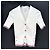Thom Browne Kurzärmeliger Zopfstrick-Cardigan weiß - Ansicht 5