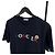 Moncler Logo Kurzarm-T-Shirt Navy Blau - Ansicht 3