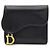 Dior Cartera Saddle en piel de becerro negra Estado Negro - vista 4