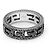 Gucci Anello quadrato in argento unisex con incisione: