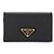Prada Tarjetero Saffiano Logo Triángulo Negro - vista 3