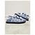 Louis Vuitton Sandali piatti in denim con velcro Monogram Paseo Blu - vista 4