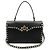 Valentino Piccola borsa a tracolla con manico singolo in pelle nera e Rockstud dorati Nero