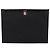 Thom Browne Clutch XL a tre strisce nera placcata oro Nero