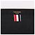 Thom Browne Clutch XL a tre strisce nera placcata oro Nero - vista 2