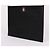Thom Browne Clutch XL a tre strisce nera placcata oro Nero - vista 3