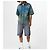 Louis Vuitton Camicia in denim a maniche corte con monogramma arcobaleno Multicolore - vista 9