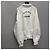 Miu Miu Sweatshirt mit Logo-Print und Strasssteinen Silber - Ansicht 6