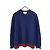 Gucci Web Strickjacke aus Kaschmir mit Zopfmuster Blau