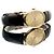 Rolex Reloj Cellini Small de cuero oval para mujer, Oro, Manual Negro - vista 19