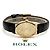 Rolex Reloj Cellini Small de cuero oval para mujer, Oro, Manual Negro - vista 23