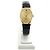 Rolex Reloj Cellini Small de cuero oval para mujer, Oro, Manual Negro - vista 3