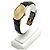 Rolex Reloj Cellini Small de cuero oval para mujer, Oro, Manual Negro - vista 4