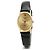 Rolex Reloj Cellini Small de cuero oval para mujer, Oro, Manual Negro - vista 8