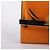 Jimmy Choo Clutch in pelle con nastro arancione - vista 3