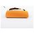 Jimmy Choo Clutch in pelle con nastro arancione - vista 6