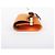 Jimmy Choo Clutch in pelle con nastro arancione - vista 9