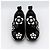 Fendi Slip-on con fiori perline nero - vista 2