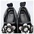 Fendi Slip-on con fiori perline nero - vista 5