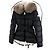 Moncler Boed Fox Fur Women's Down Jacket Black