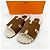 Hermès Sandali e pantofole in shearling Izmir Multicolore - vista 2