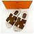 Hermès Sandali e pantofole in shearling Izmir Multicolore - vista 3