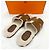 Hermès Sandali e pantofole in shearling Izmir Multicolore - vista 4