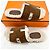 Hermès Sandali e pantofole in shearling Izmir Multicolore - vista 5