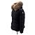 Moncler Jaqueta curta acolchoada de pele de raposa para mulher Multicor