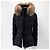 Moncler Jaqueta curta acolchoada de pele de raposa para mulher Multicor - vista 3