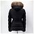 Moncler Jaqueta curta acolchoada de pele de raposa para mulher Multicor - vista 6