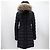 Moncler Herminfer Damen Lang Daunenjacke Schwarz - Ansicht 2