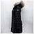 Moncler Herminfer Damen Lang Daunenjacke Schwarz - Ansicht 4