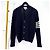 Thom Browne Diagonal Aran Zopfstrick-Cardigan Navy Blau - Ansicht 3