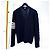 Thom Browne Diagonal Aran Zopfstrick-Cardigan Navy Blau - Ansicht 4