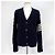 Thom Browne Diagonal Aran Zopfstrick-Cardigan Navy Blau - Ansicht 7