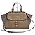 Burberry Bolsa de Ombro House Check Grain Small Banner Marrom
