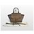 Burberry Bolsa de Ombro House Check Grain Small Banner Marrom - vista 10