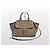 Burberry Bolsa de Ombro House Check Grain Small Banner Marrom - vista 2