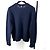 Thom Browne Shetland Crewneck Strickpullover mit drei Streifen Navy - Ansicht 3