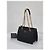 Tote Prada Bolsa de ombro acolchoada em Re-Nylon com corrente Preto - vista 2