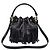 Saint Laurent Bucket in pelle nera Nero - vista 2