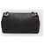 Chanel Borsa a tracolla con patta a catena con medaglia in pelle di vitello chevron nera e oro Serie Medium Nero - vista 5